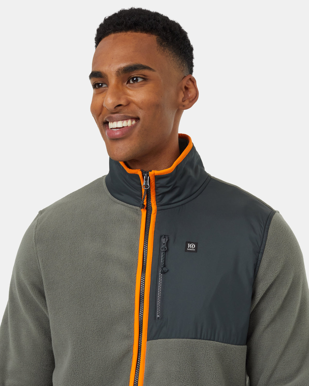 Recycled MicroFleece Contrast Full Zip