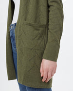 Highline Cotton Sage Tree Stitch Cardigan