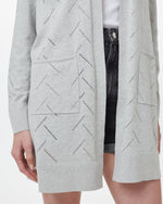 Highline Cotton Sage Tree Stitch Cardigan
