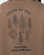 Tree Species Oversized Zip Hoodie