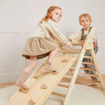 Tiny Land® Pikler Triangle 7-in-1 Montessori Climbing Set