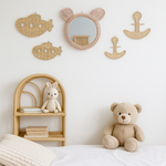The Seaside Anchor – Boho Rattan Wall Hanging for Nurseries, Kids Rooms and Ocean Lovers