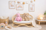 The "Petite Reverie" Miniature Rattan Doll Couch