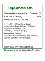 Throat Soothe Capsules - Sore Throat Formula