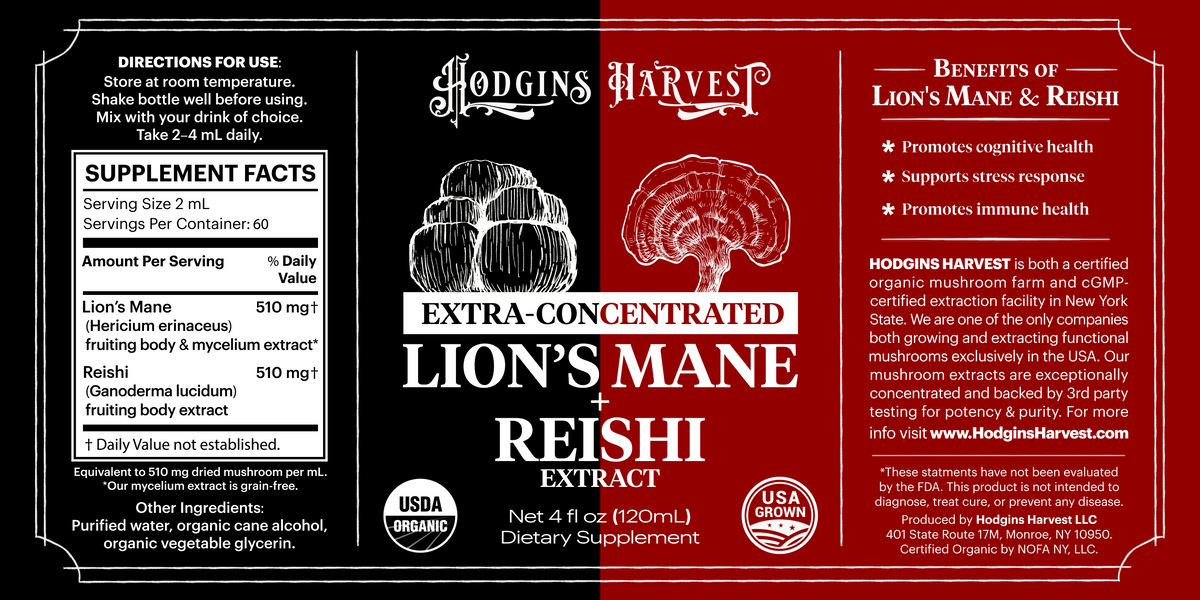 Lion's Mane + Reishi Dual Extract Tincture