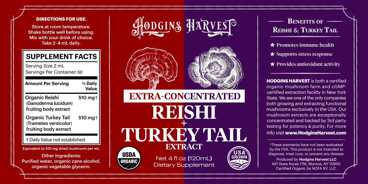 Reishi + Turkey Tail Dual Extract Tincture
