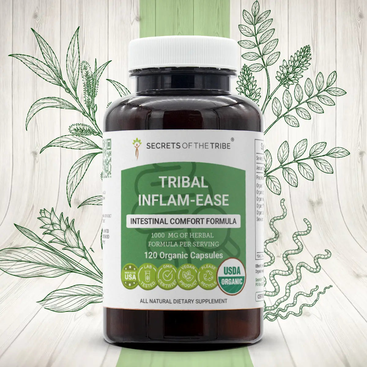 Tribal Inflam-ease Capsules - Intestinal Comfort Formula