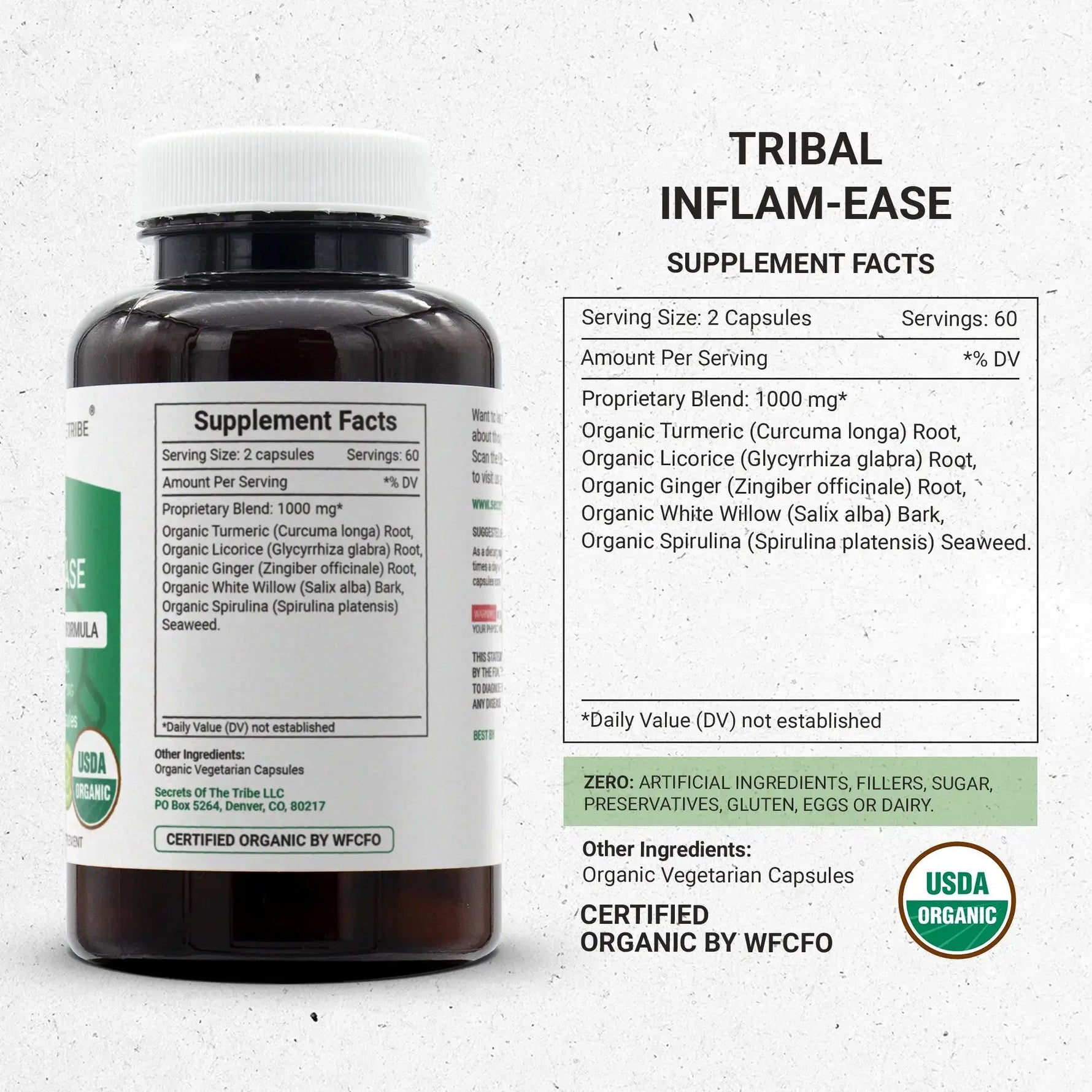 Tribal Inflam-ease Capsules - Intestinal Comfort Formula