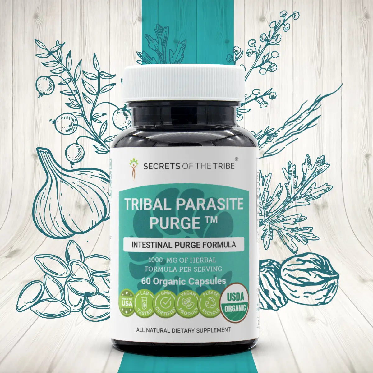 Tribal Parasite Purge Capsules - Intestinal Purge Formula