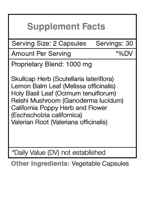 Tribal Tranquility Capsules - Nerve Calming Formula