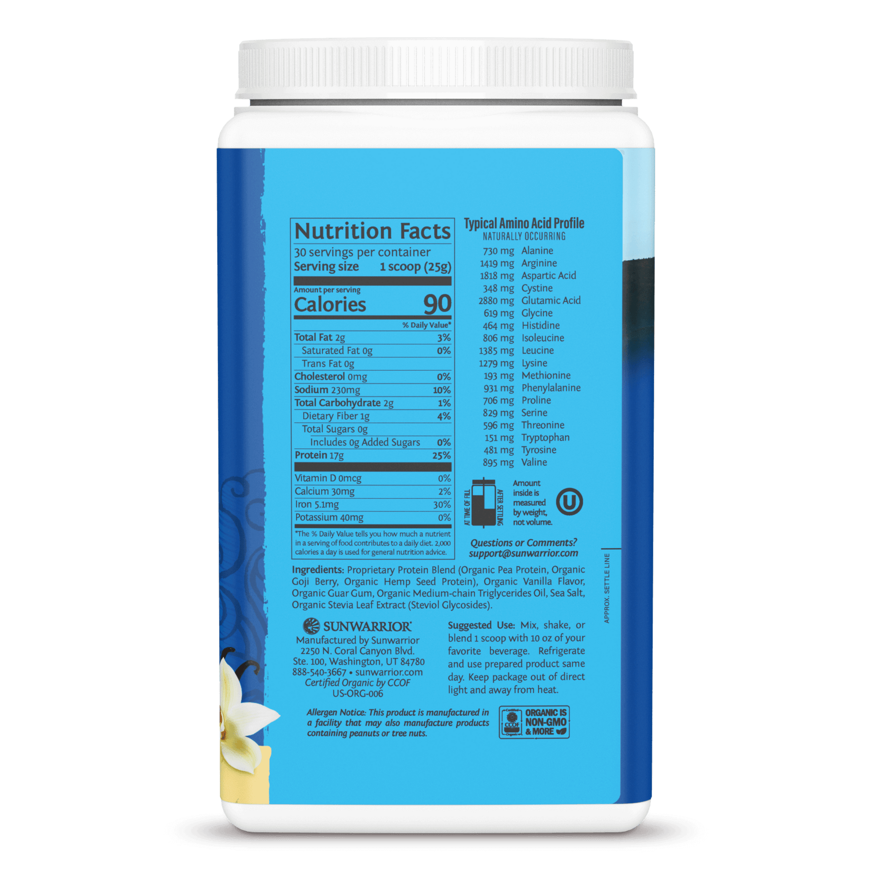 Warrior Blend Organic Protein - Vanilla