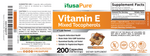 NusaPure Vitamin E Mixed Tocopherols - Suitable for Vegetarian/Vegan, Non - GMO - 1000 IU 200 Tablets