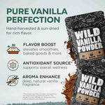 Vanilla Powder, 28 servings - Organic Ground Whole Vanilla Beans