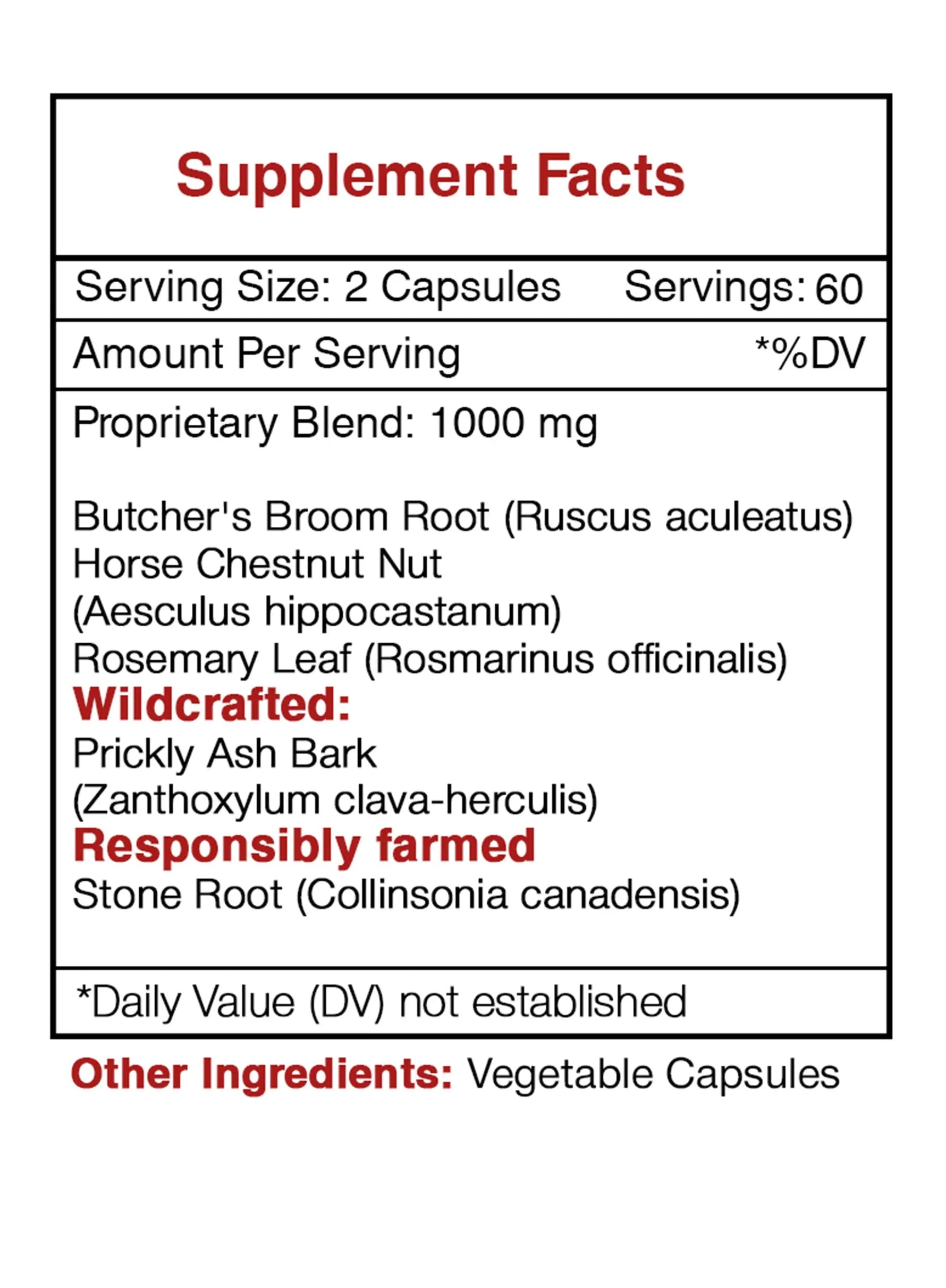 Vein Secret Capsules - Vein Toning Formula