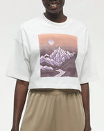 Emerald Edge Oversized Crop T-Shirt