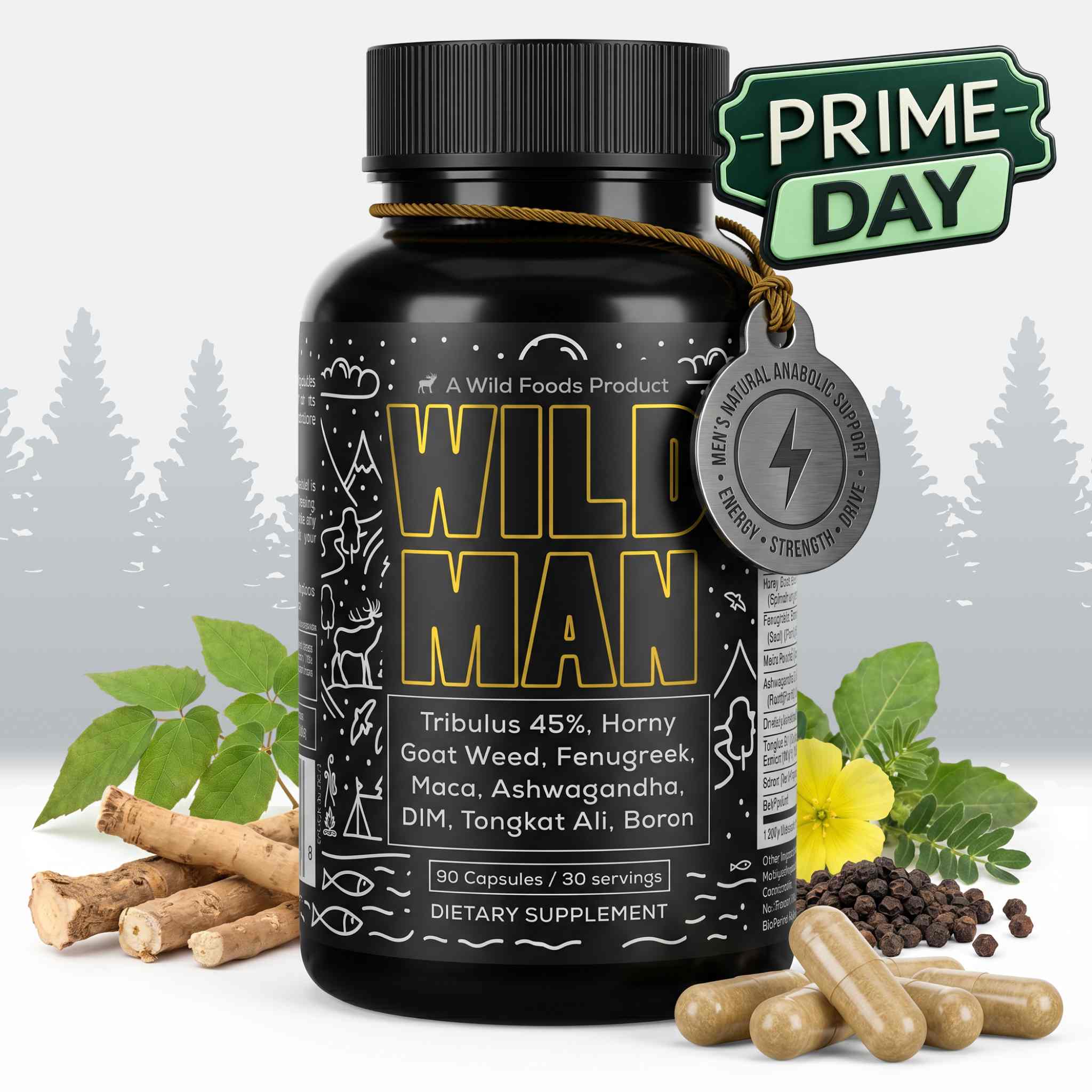 Wild Man Herbal Stack – Male Wellness Stack & Performance