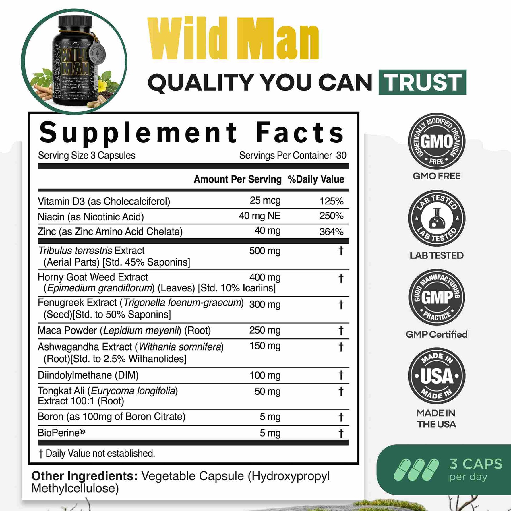 Wild Man Bundles: Natural Strength & Performance Bundle