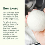 Wool Dryer Balls 6 Pack and Sparkling Laundry Blend 3 Pack