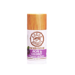 Vegan Organic Lip Balm - Acai and Coconut - Plastic Free .25 oz