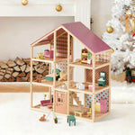 Tiny Land® Sweetwood Pegasus Dollhouse & Wooden Dollhouse Dolls