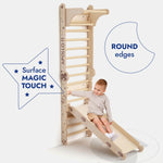 Apollo Swedish Wall / Climbing ladder for Little Austronauts + Moon swing Set + Slide Board