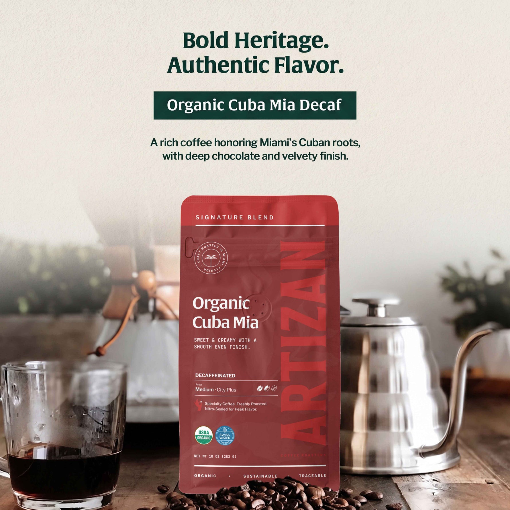 Organic Cuba Mia Decaf Blend