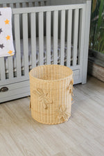 Flutter Wing Hamper Rattan Basket – Handwoven Boho Storage for Toys, Blankets & Laundry