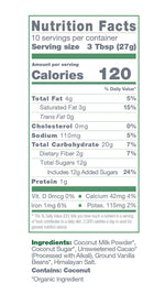 Instant Dairy Free Coconut Hot Cocoa Mix  |  10 Serving Pouch | Gluten Free, Vegan and Organic
