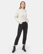 Highline Rib Cropped Mock Neck