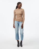 Rib Mock Neck Longsleeve