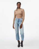 Rib Mock Neck Longsleeve