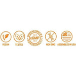 NusaPure USDA Organic Holy Basil Capsules 20:1 Extract, 350 mg 150 Vegan Caps Tulsi Holy Basil Leaf Extract 2.5% Ursolic Acid Non-GMO