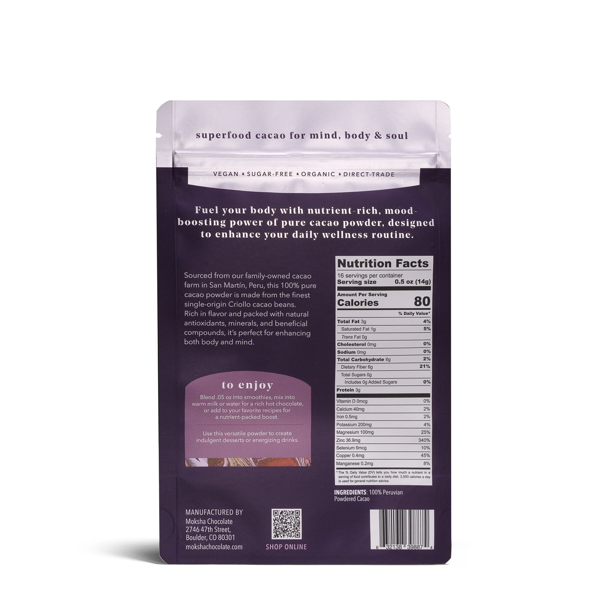 Ceremonial Reserve™ Organic Ceremonial Criollo Cacao Powder