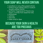 Charcoal Soap Tea Tree Soap, Microbiome Friendly Cleanser Bar