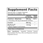 NusaPure Choline & Inositol - Suitable for Vegetarian/Vegan, Non - GMO - 1000mg - 200 Veggie Capsules