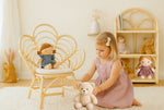 Blossom Dreams Girls Bedroom Rattan Decorative Flower Chair