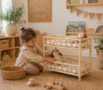 The Solstice Heirloom Rattan Doll Bunk Bed