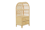 Boho Rattan Kids Bookshelf & Toy Storage | Montessori Doll Shelf – Eco-Friendly Nursery & Playroom Furniture