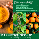 Essential Oil Shampoo Bar, Citrus Patchouli with Olena (Turmeric)