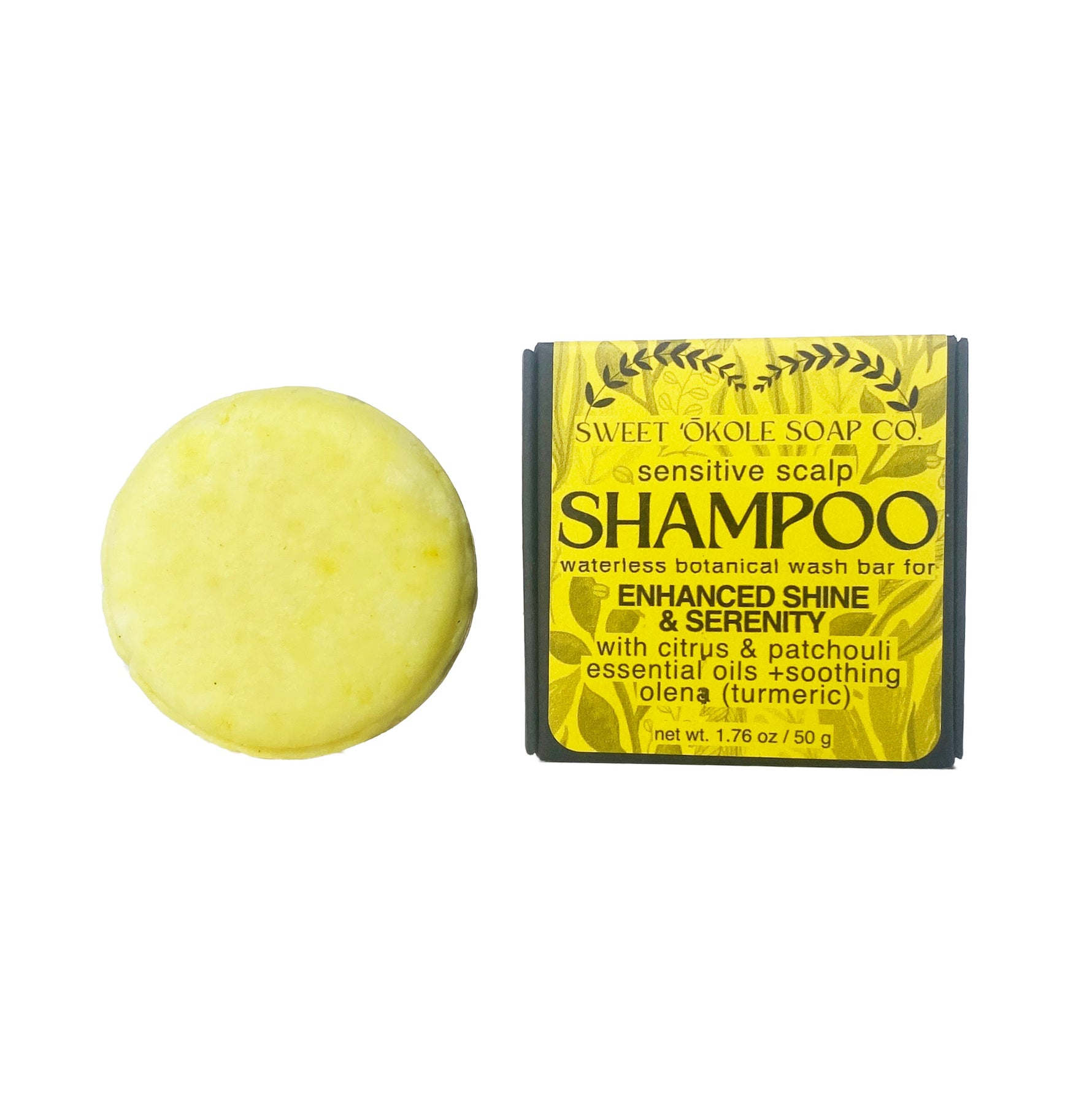 Essential Oil Shampoo Bar, Citrus Patchouli with Olena (Turmeric)