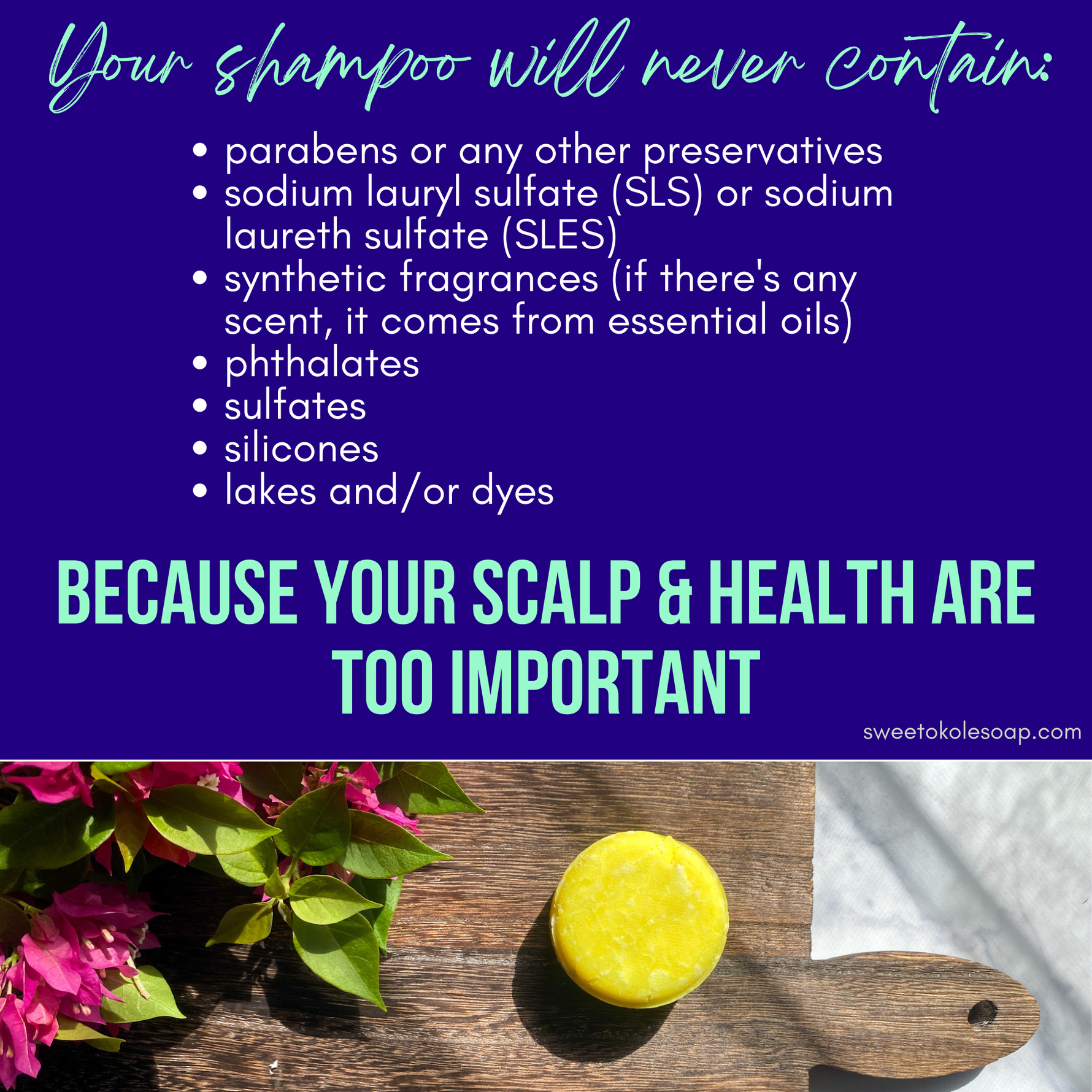 Essential Oil Shampoo Bar, Citrus Patchouli with Olena (Turmeric)