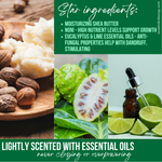 Natural Shampoo Bar Eucalyptus & Lime Essential Oils with Noni