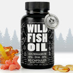 Wild Fish Oil Capsules, Omega-3 Blend, Sustainable, Pure, Third-Party Tested