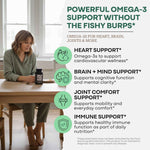 Wild Fish Oil Capsules, Omega-3 Blend, Sustainable, Pure, Third-Party Tested