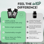 Wild Fish Oil Capsules, Omega-3 Blend, Sustainable, Pure, Third-Party Tested