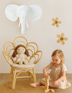 Blossom Dreams Girls Bedroom Rattan Decorative Flower Chair