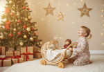 Lullaby Rattan Doll Buggy – Handcrafted Boho Stroller for Little Girls Doll Pretend Play