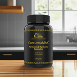 CurcumaMAX Fermented Turmeric Capsules – Enhanced Curcumin, Lead-Free – 120 Count
