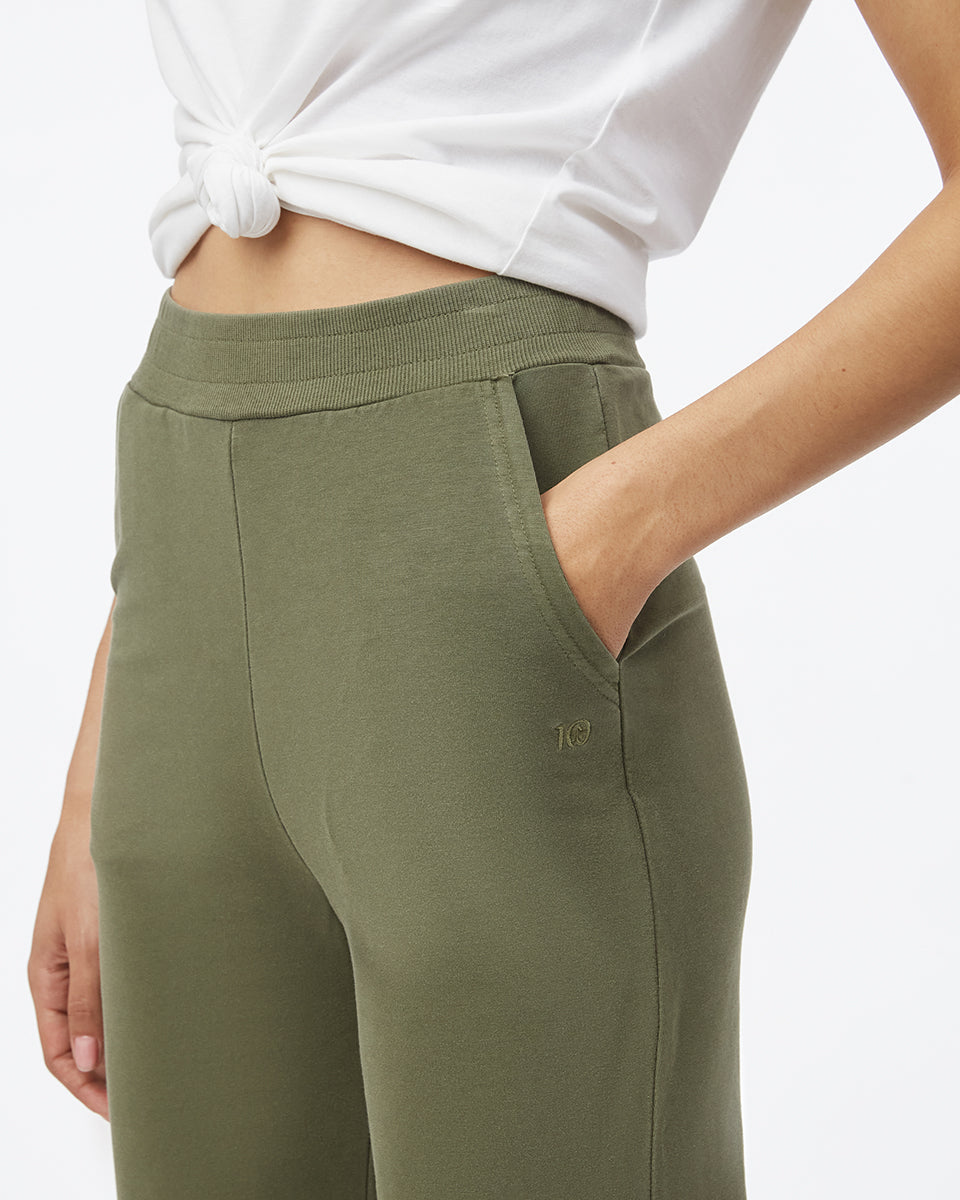 French Terry Wide Leg Sweatpant
