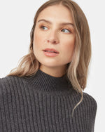 Highline Rib Cropped Mock Neck